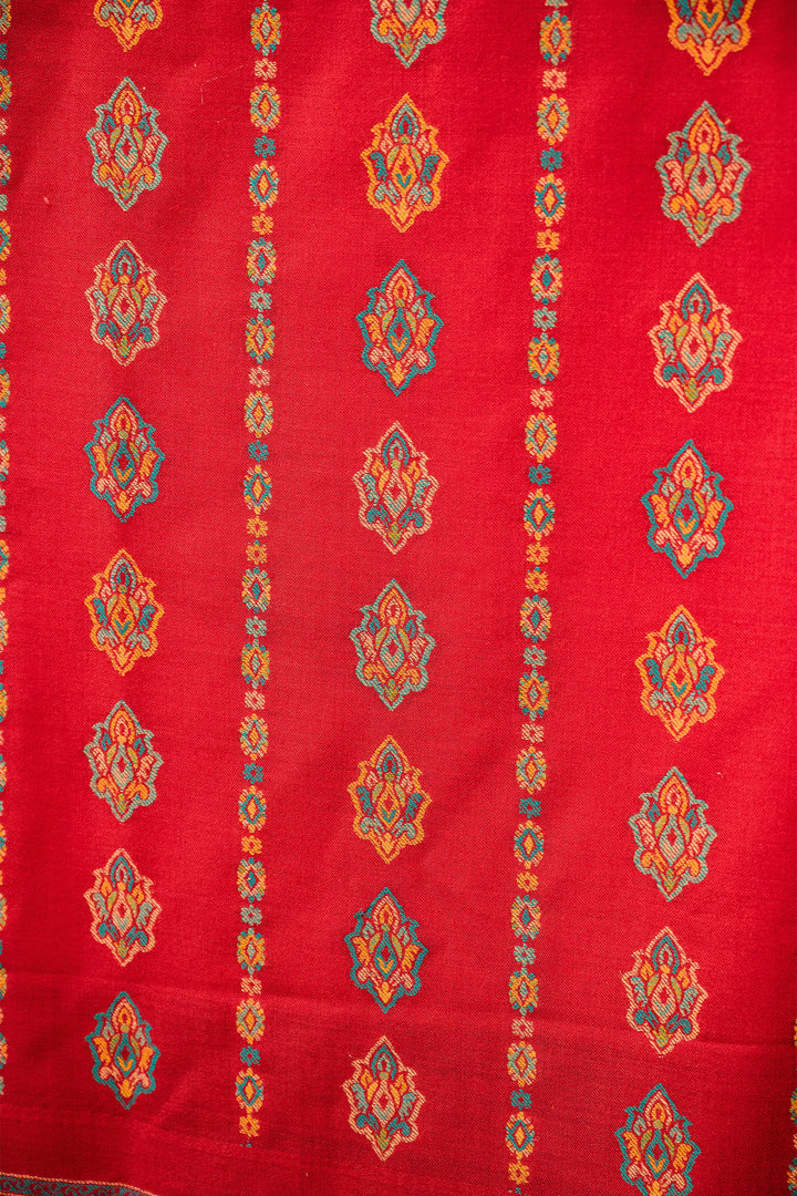 Self Woven Paisley Unstitched Suit