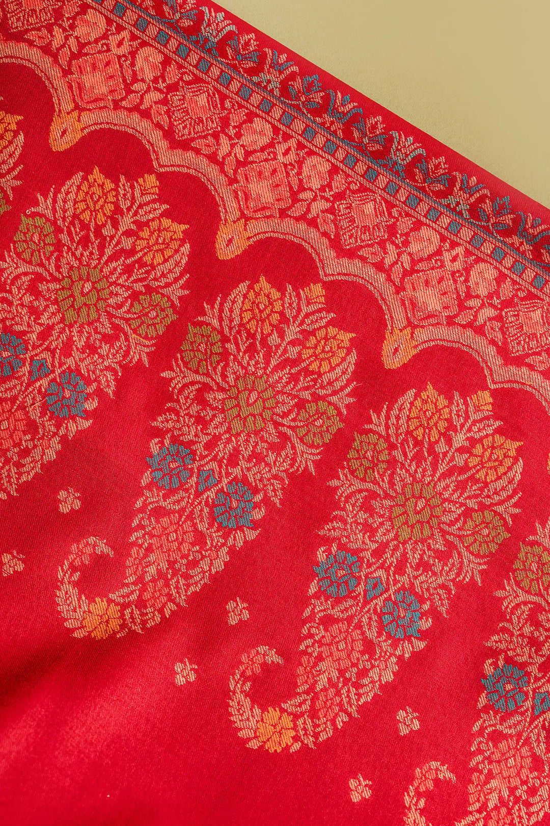 Buti Weave - Unstitched Suit With Border Dupatta