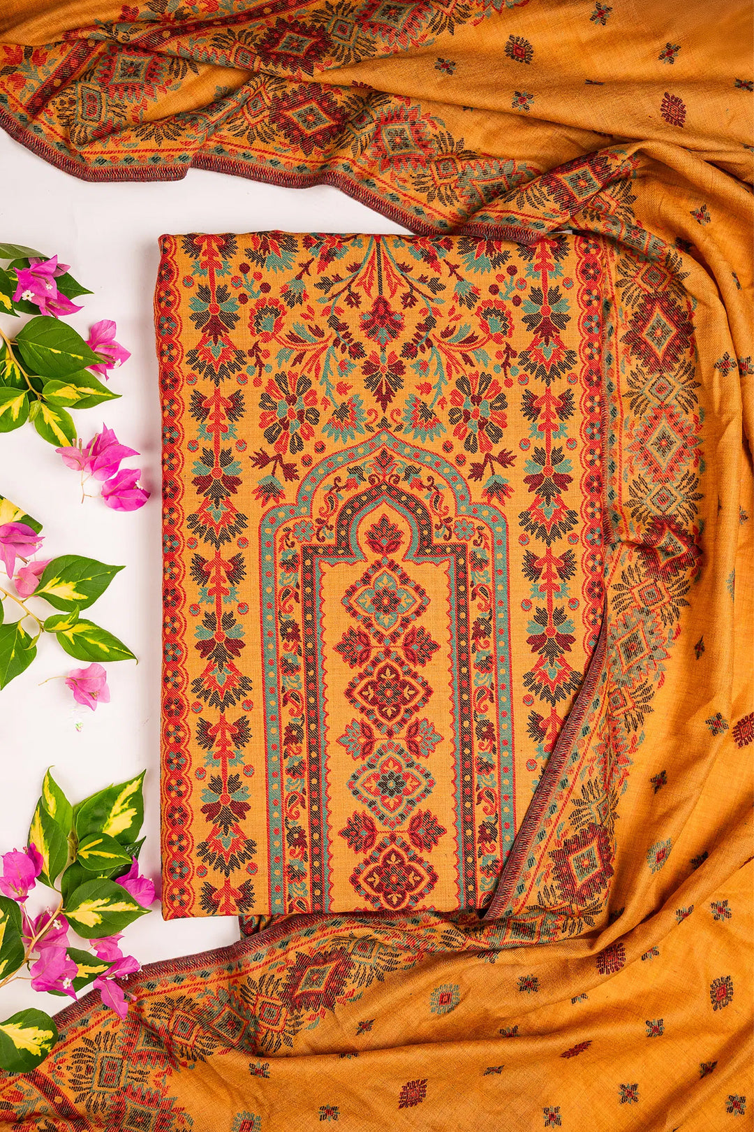 Kani Jaal Unstitched Suit With Buti Dupatta