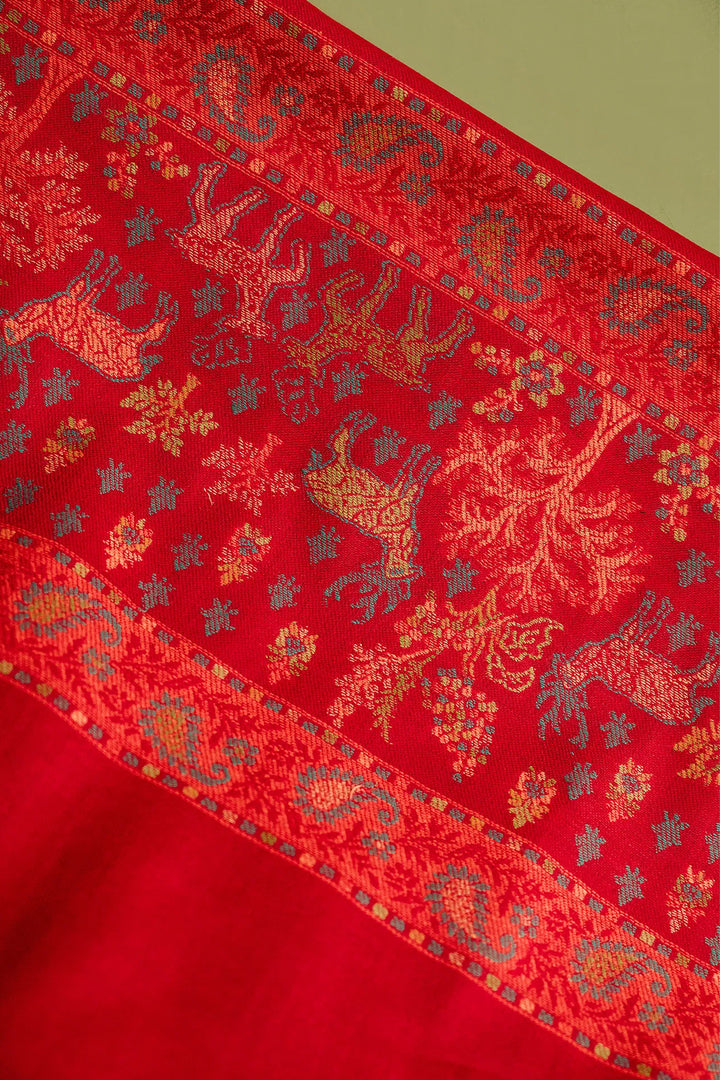 Buti Unstitched Suit With Figurative Pallu Dupatta