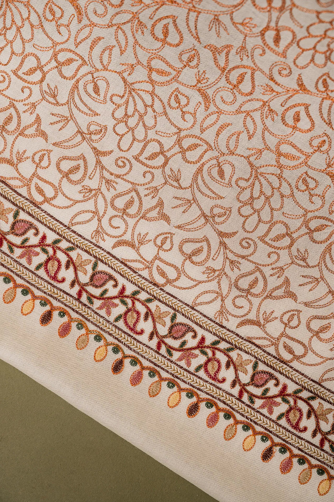 Firdaus Panel Embroidered Unstitched Suit With Zari Jaal Dupatta