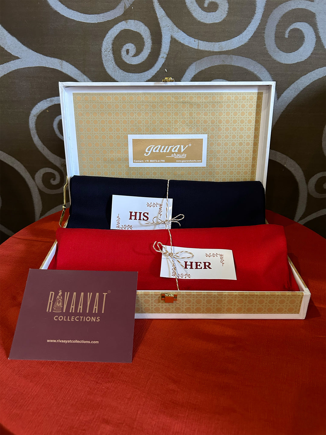 Ring Plain His & Her Stole Set