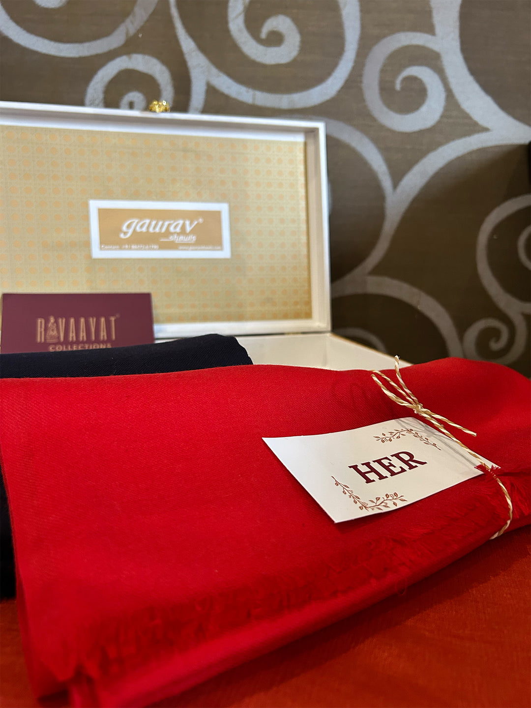 Ring Plain His & Her Stole Set