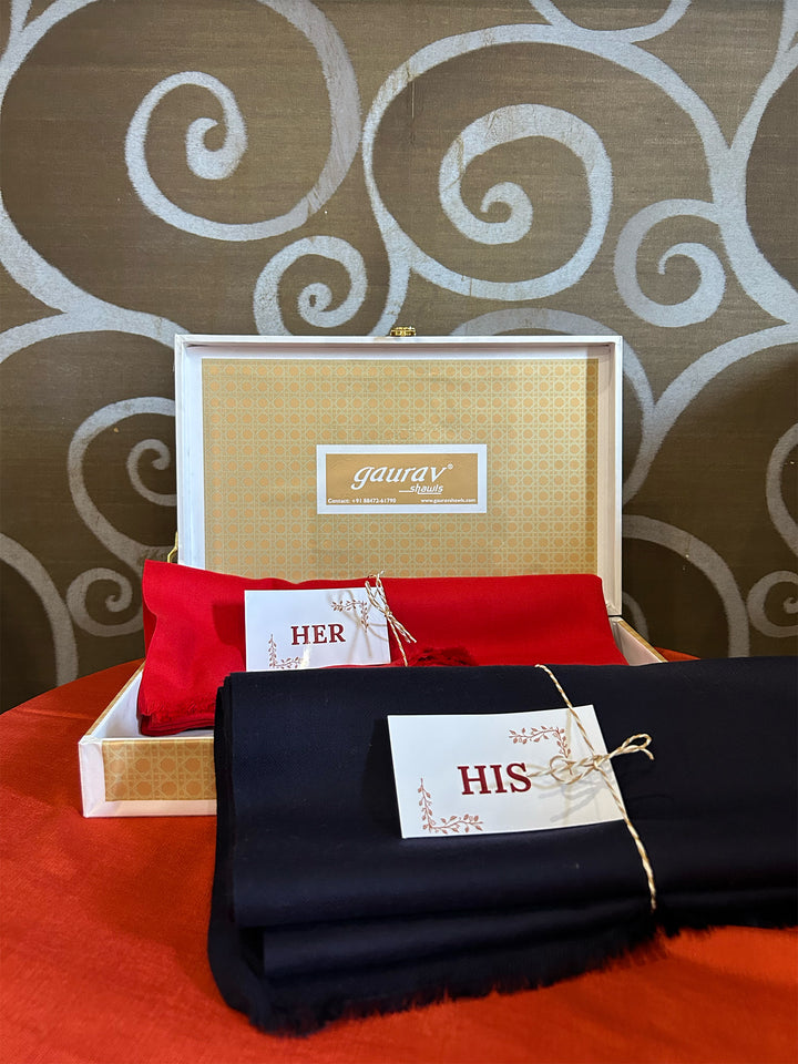 Ring Plain His & Her Stole Set