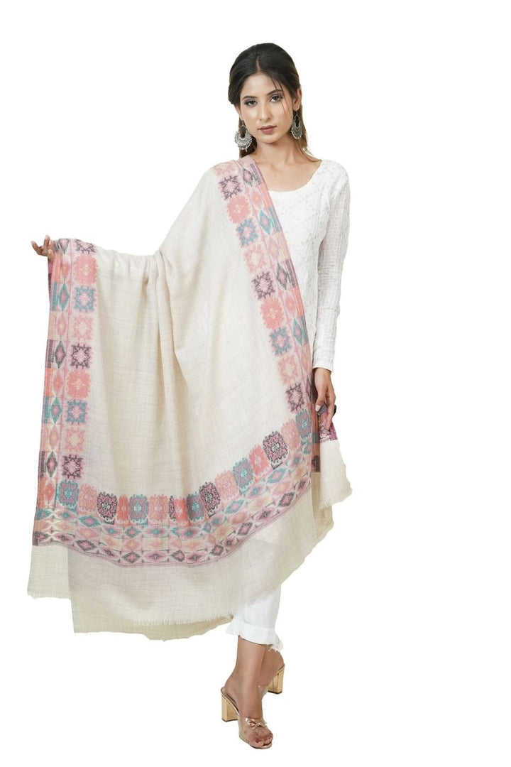 Ikat Pattern Woven Women's Shawl