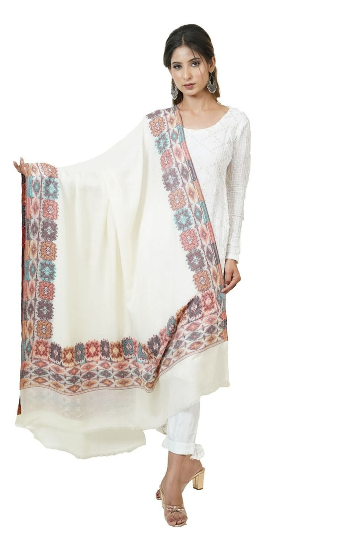 Ikat Pattern Woven Women's Shawl