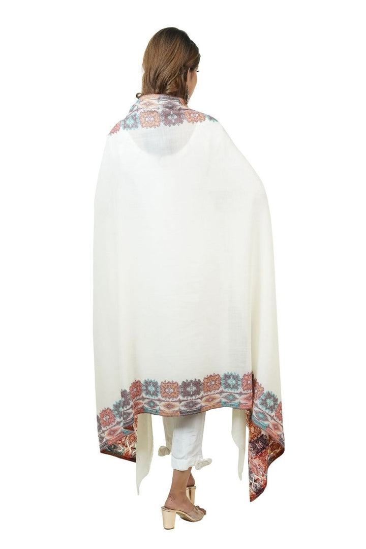 Ikat Pattern Woven Women's Shawl