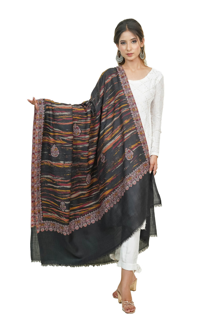 Ikat Pattern Woven Women's Shawl
