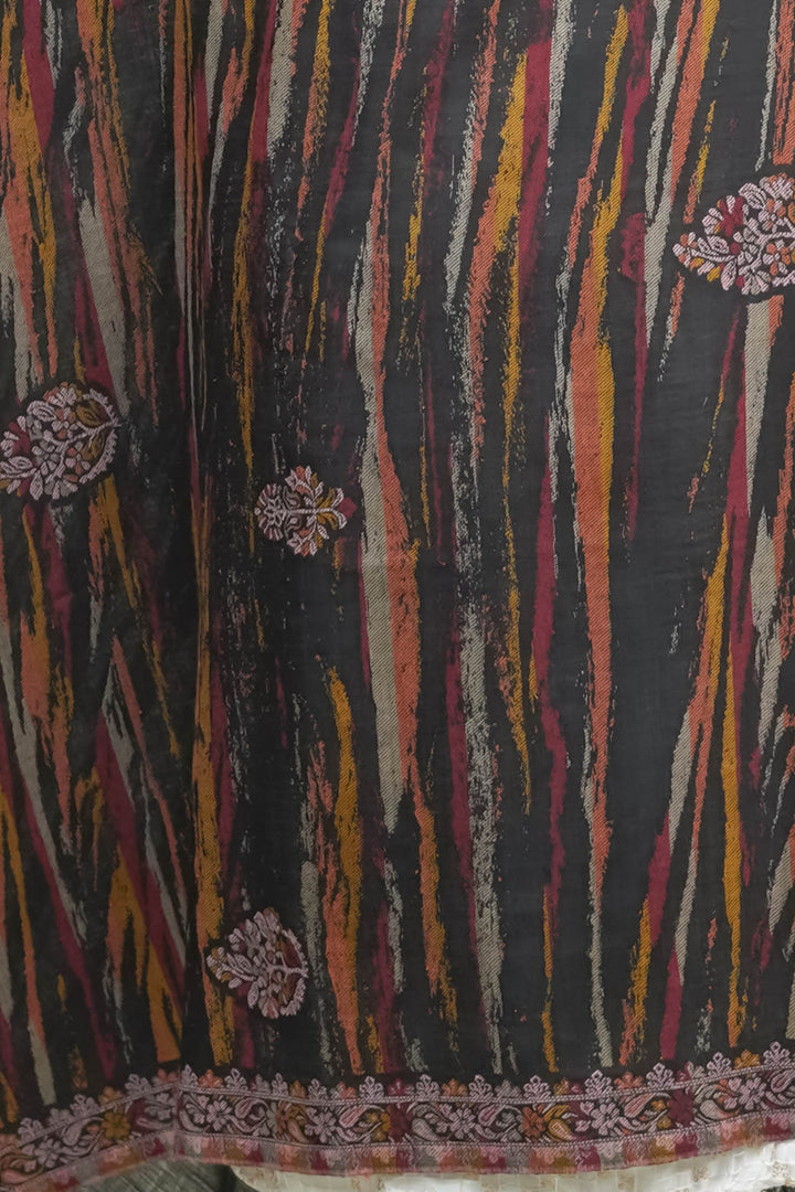 Ikat Pattern Woven Women's Shawl