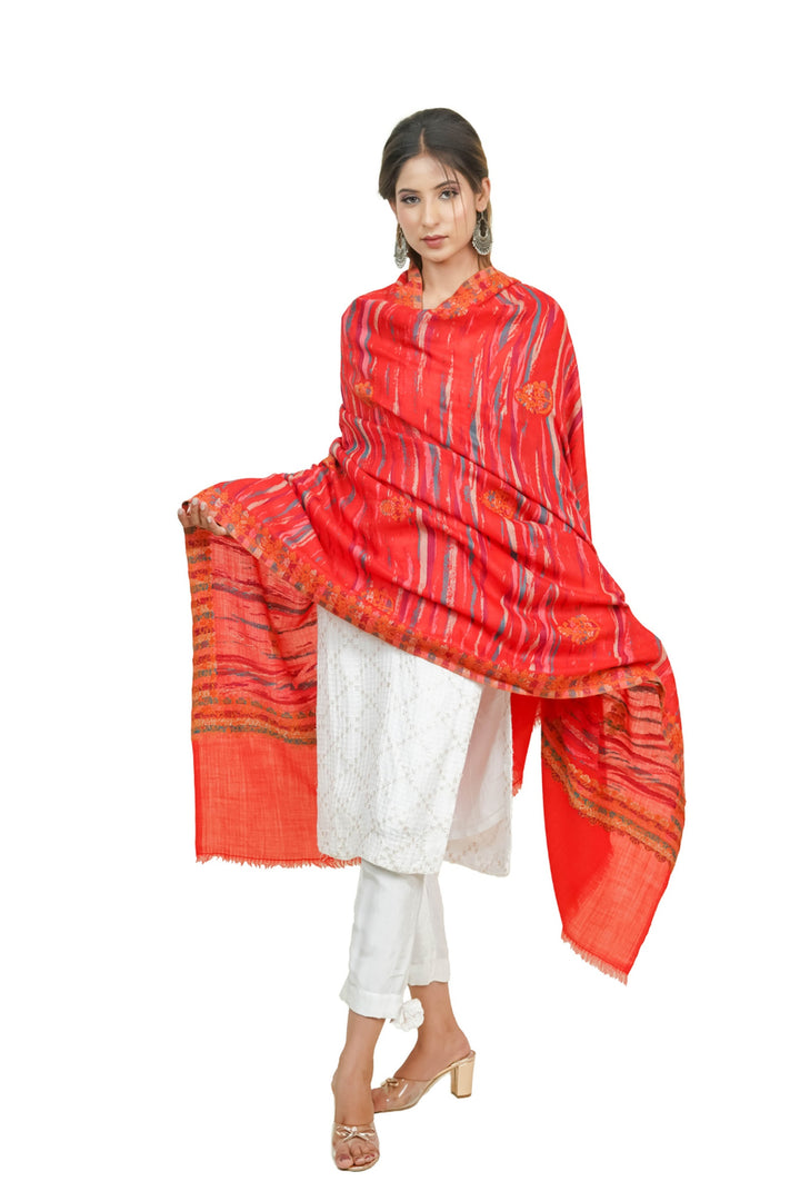 Ikat Pattern Woven Women's Shawl