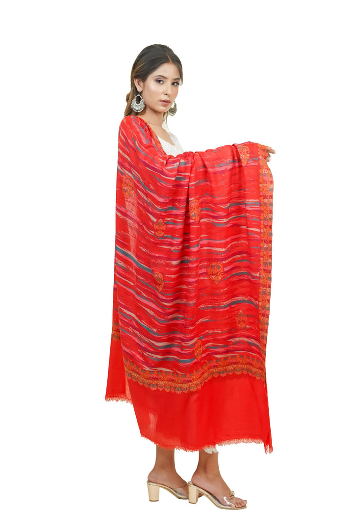 Ikat Pattern Woven Women's Shawl