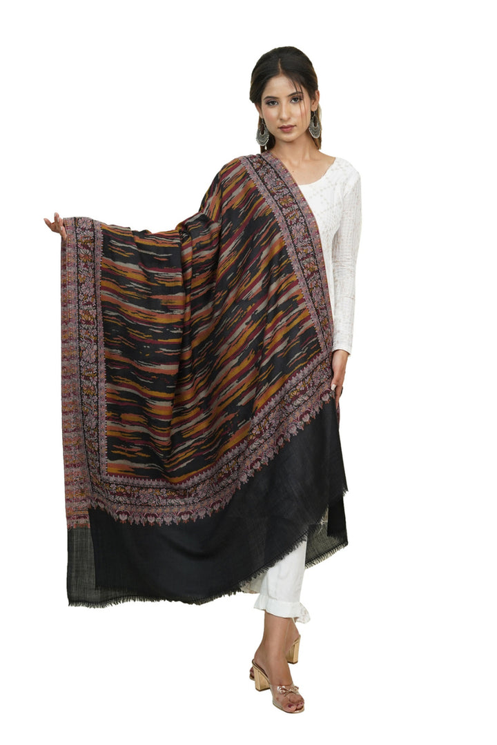 Ikat Pattern Woven Women's Shawl