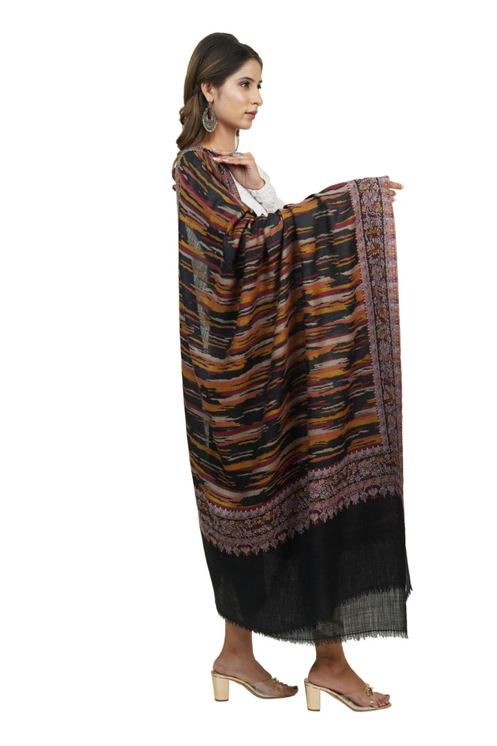 Ikat Pattern Woven Women's Shawl