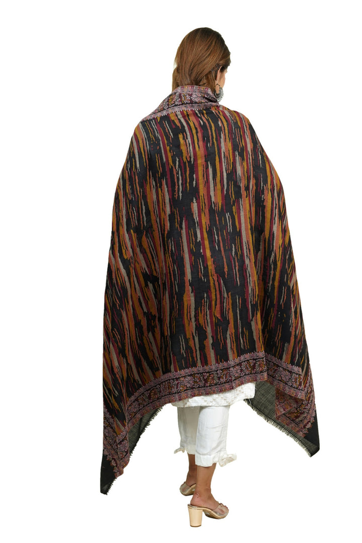 Ikat Pattern Woven Women's Shawl