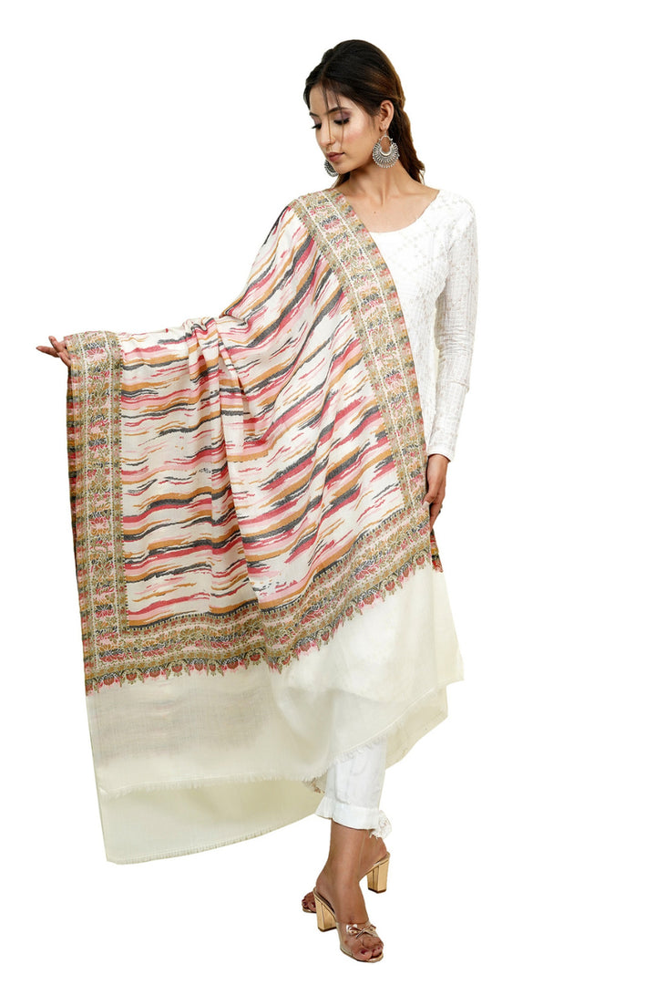 Ikat Pattern Woven Women's Shawl