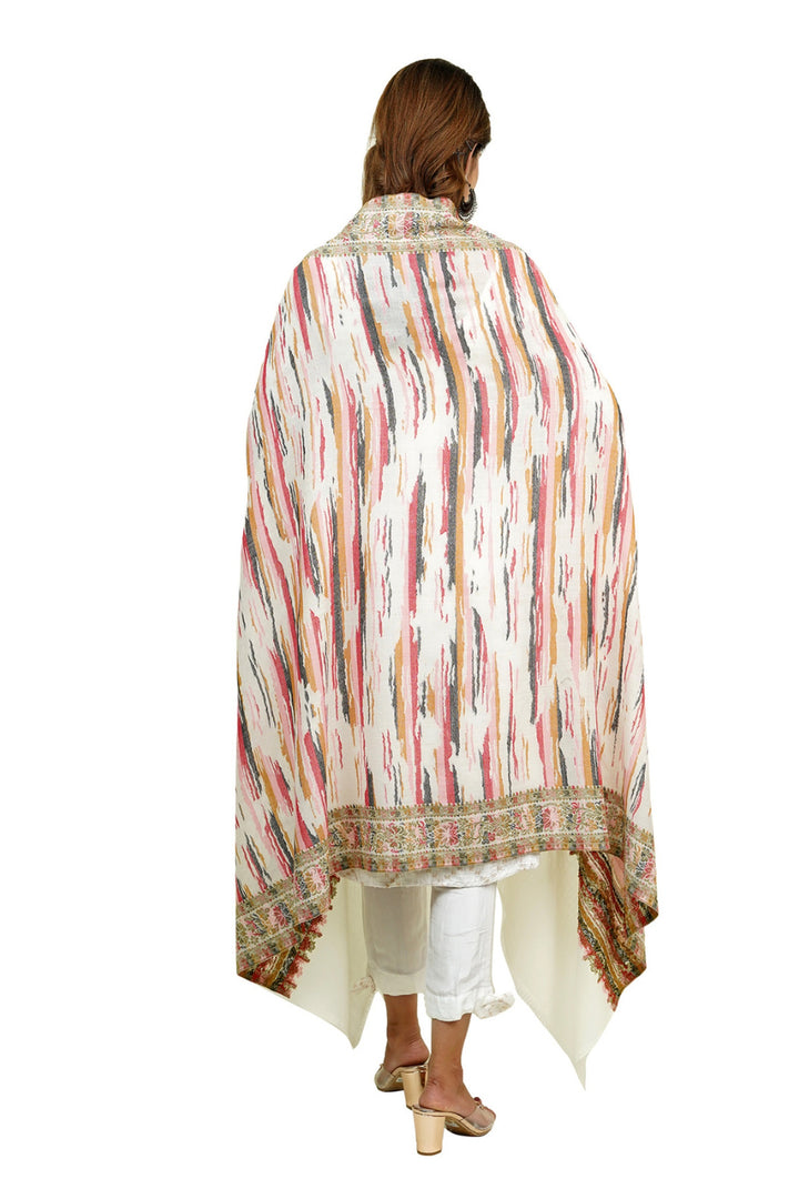 Ikat Pattern Woven Women's Shawl