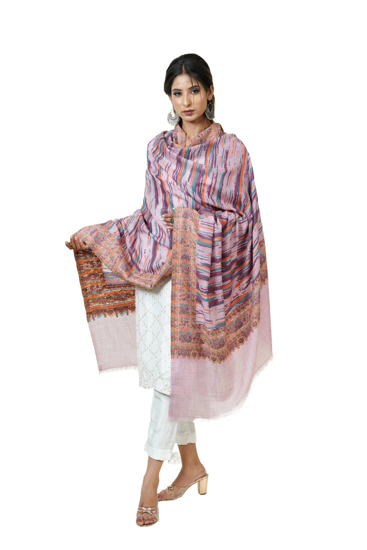 Ikat Pattern Woven Women's Shawl