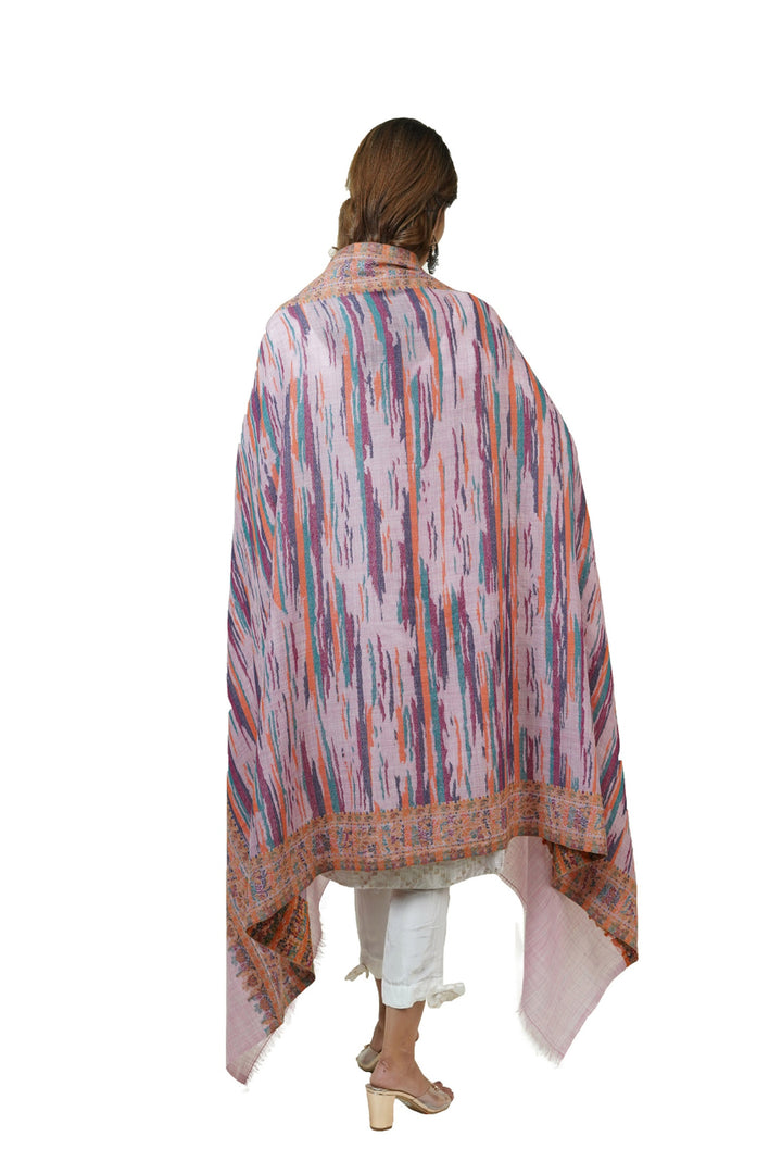 Ikat Pattern Woven Women's Shawl