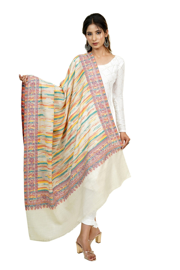 Ikat Pattern Woven Women's Shawl