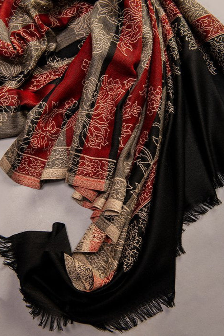 Kani Women's Shawl With Floral Jaal Pattern