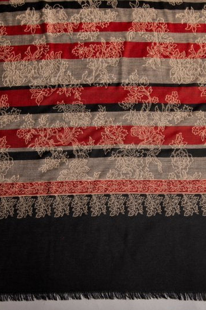 Kani Women's Shawl With Floral Jaal Pattern