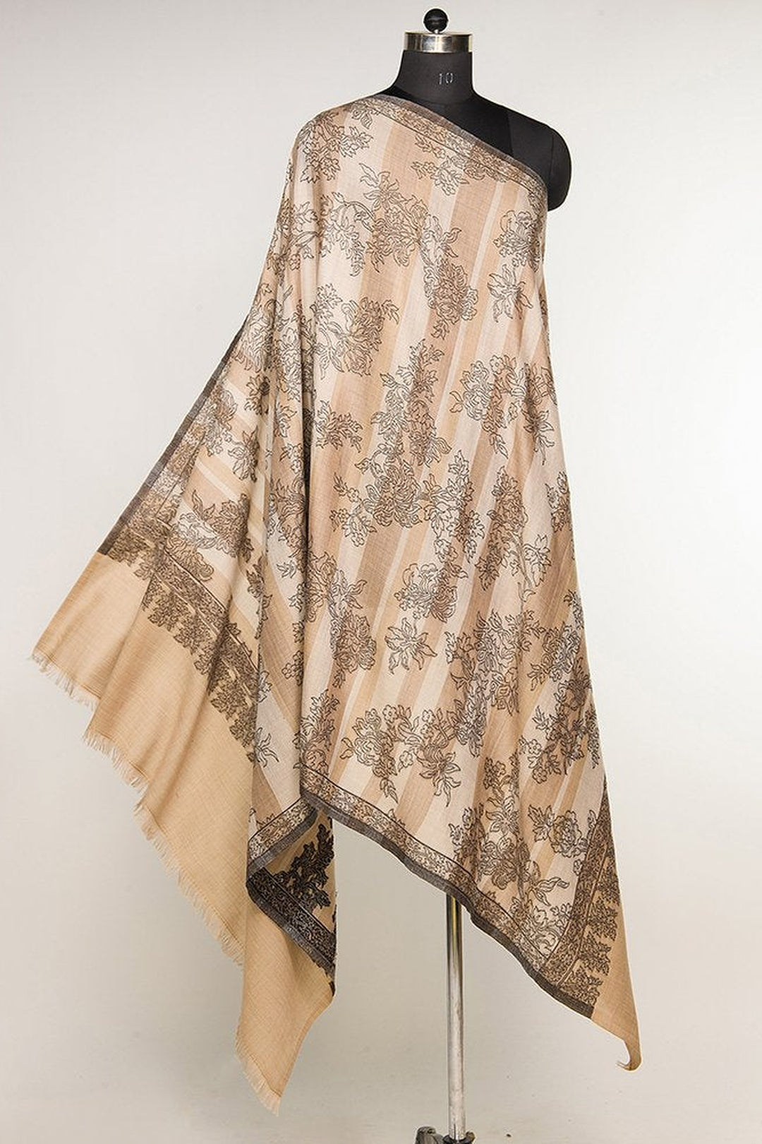 Kani Women's Shawl With Floral Jaal Pattern