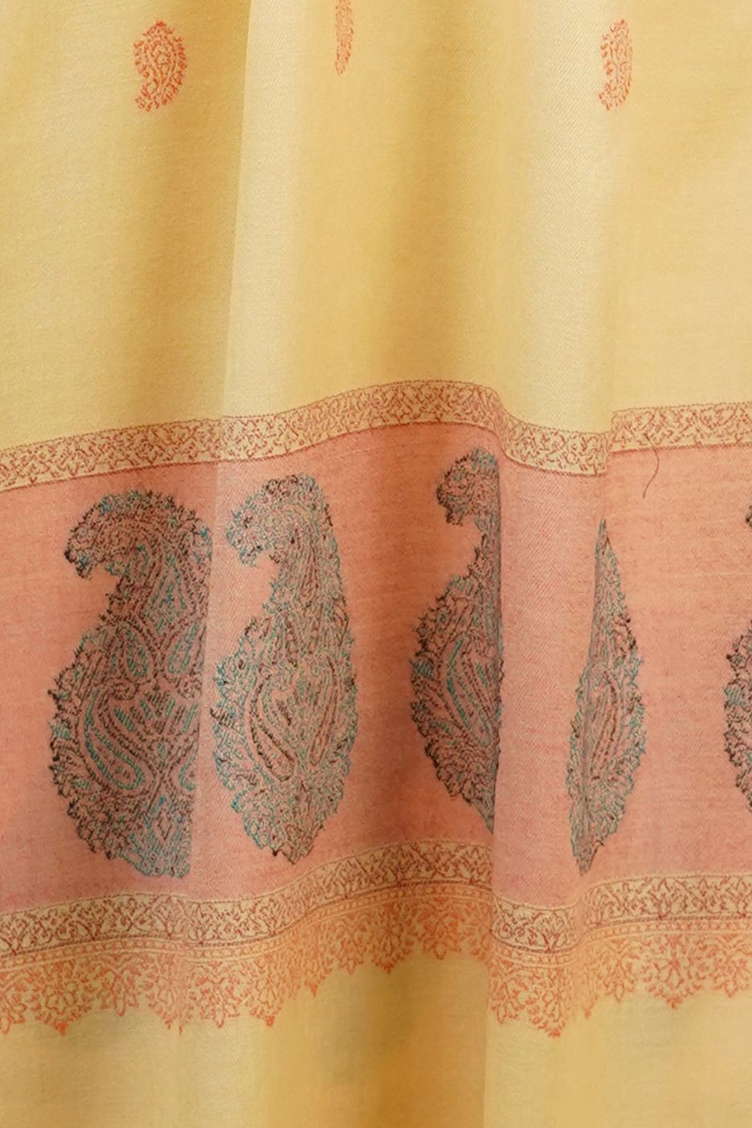 Jacquard Women's Shawl With Fusion Work