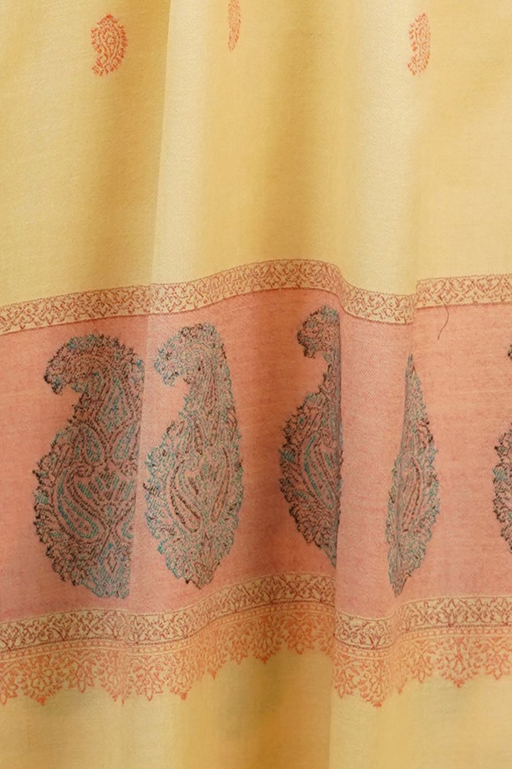 Jacquard Women's Shawl With Fusion Work