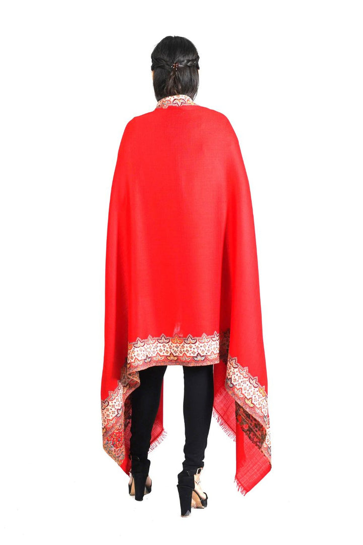 Woven Extra Fine Border Design Women's Shawl