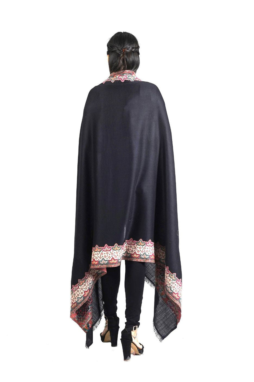 Woven Extra Fine Border Design Women's Shawl