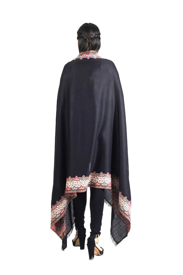 Woven Extra Fine Border Design Women's Shawl