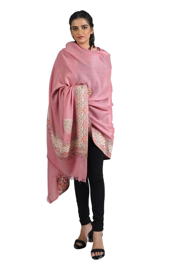 Woven Extra Fine Border Design Women's Shawl