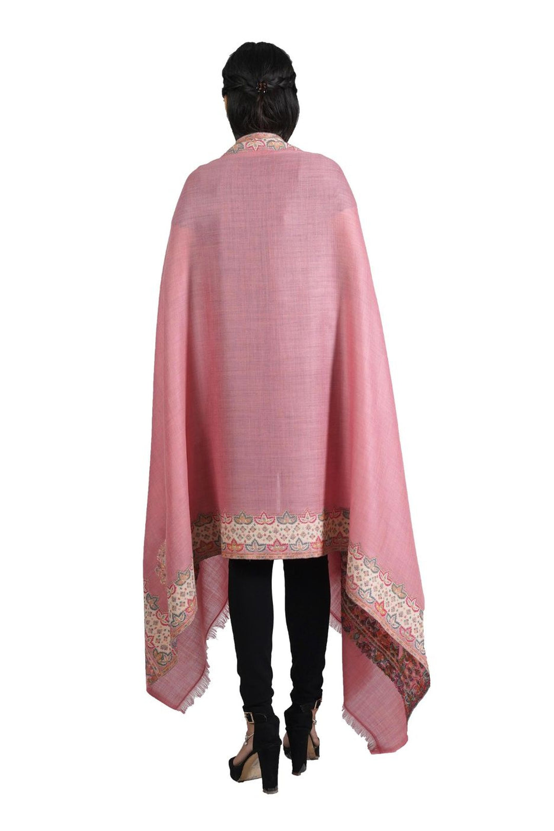 Woven Extra Fine Border Design Women's Shawl