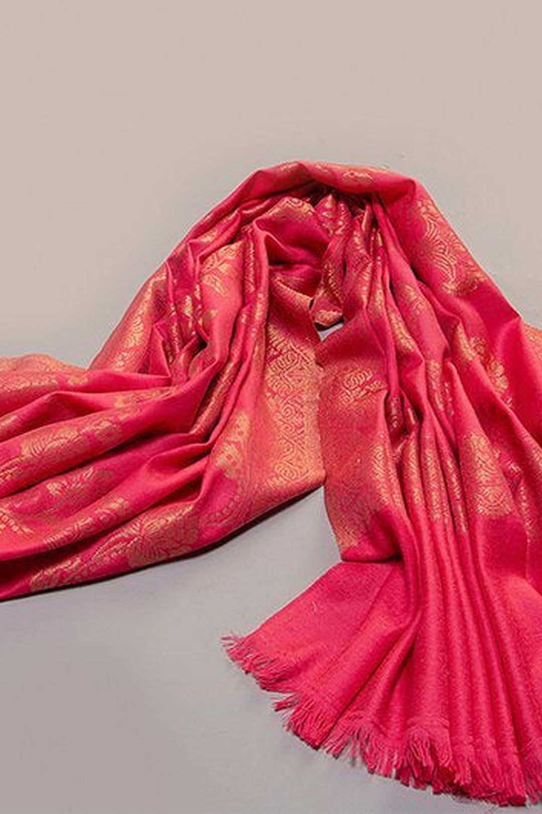 Merino Wool Kani Women's Shawl With Zari