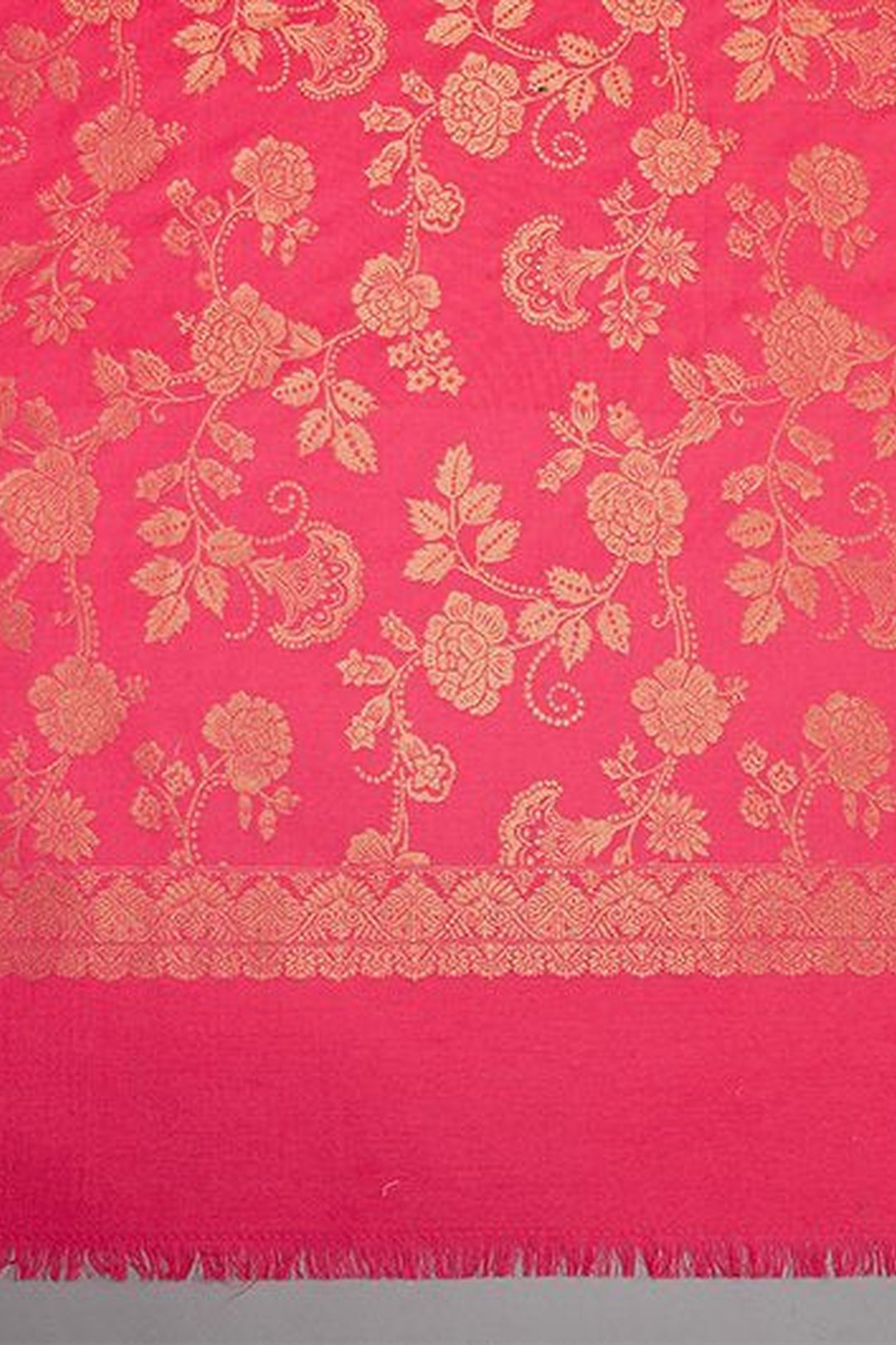 Merino Wool Kani Women's Shawl With Zari