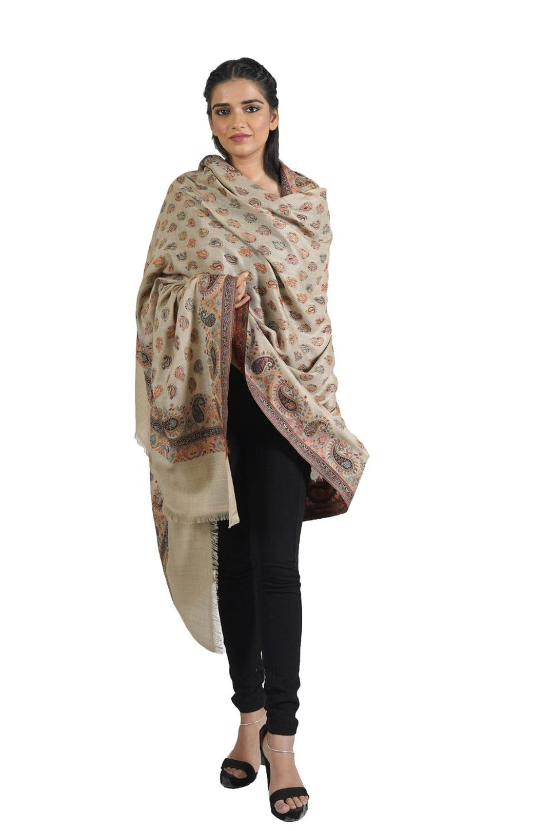 Woven Extra Fine Full Jaal Design Women's Shawl