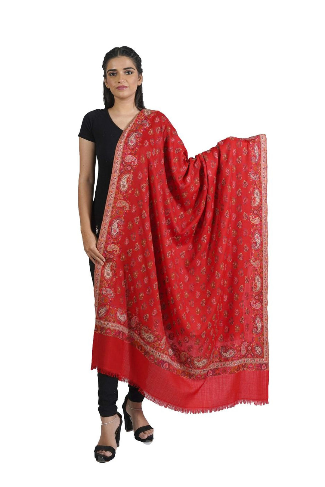 Woven Extra Fine Full Jaal Design Women's Shawl