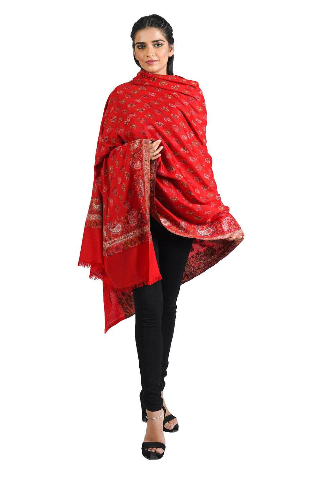 Woven Extra Fine Full Jaal Design Women's Shawl