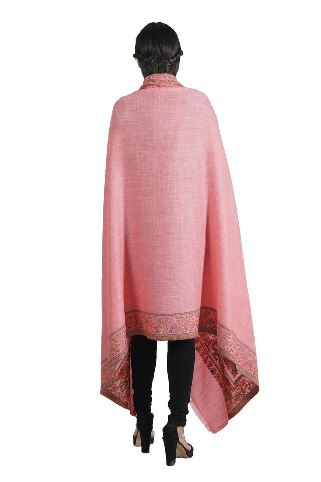 Woven Extra Fine Border Design Shawl