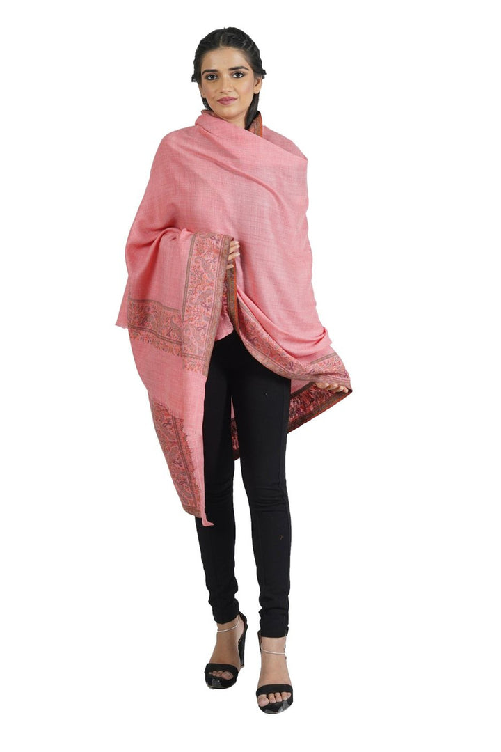 Woven Extra Fine Border Design Shawl