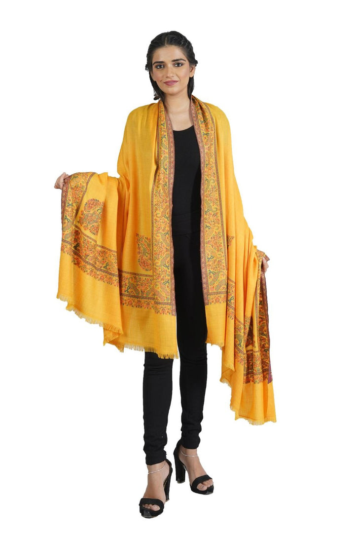 Woven Extra Fine Border Design Shawl