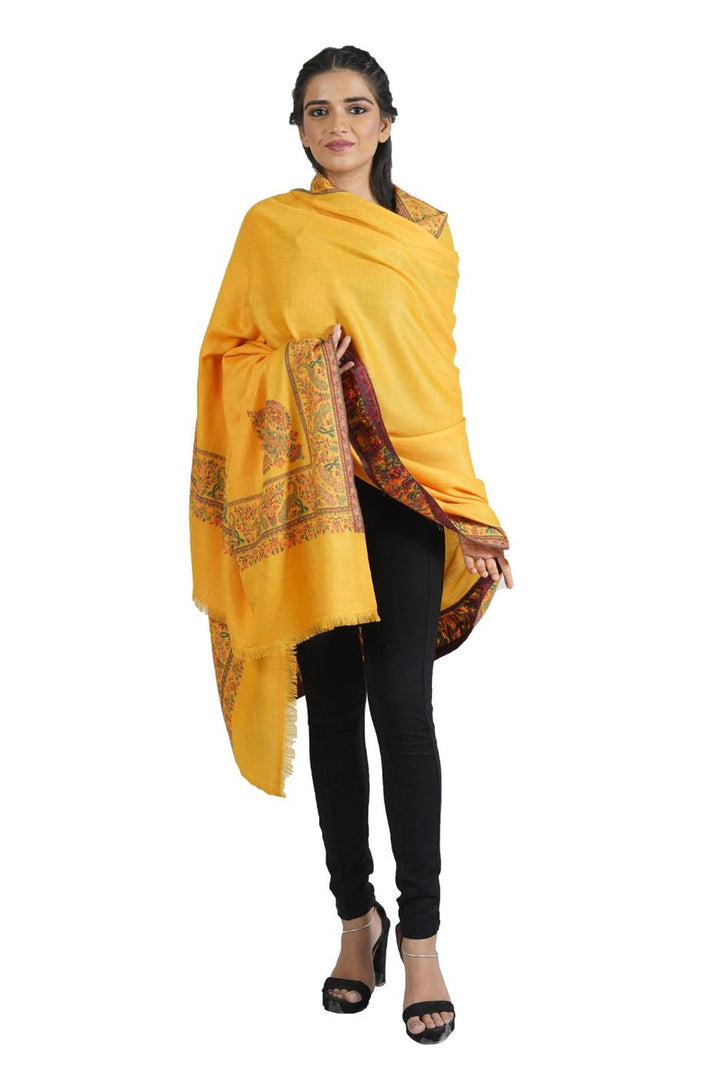 Woven Extra Fine Border Design Shawl