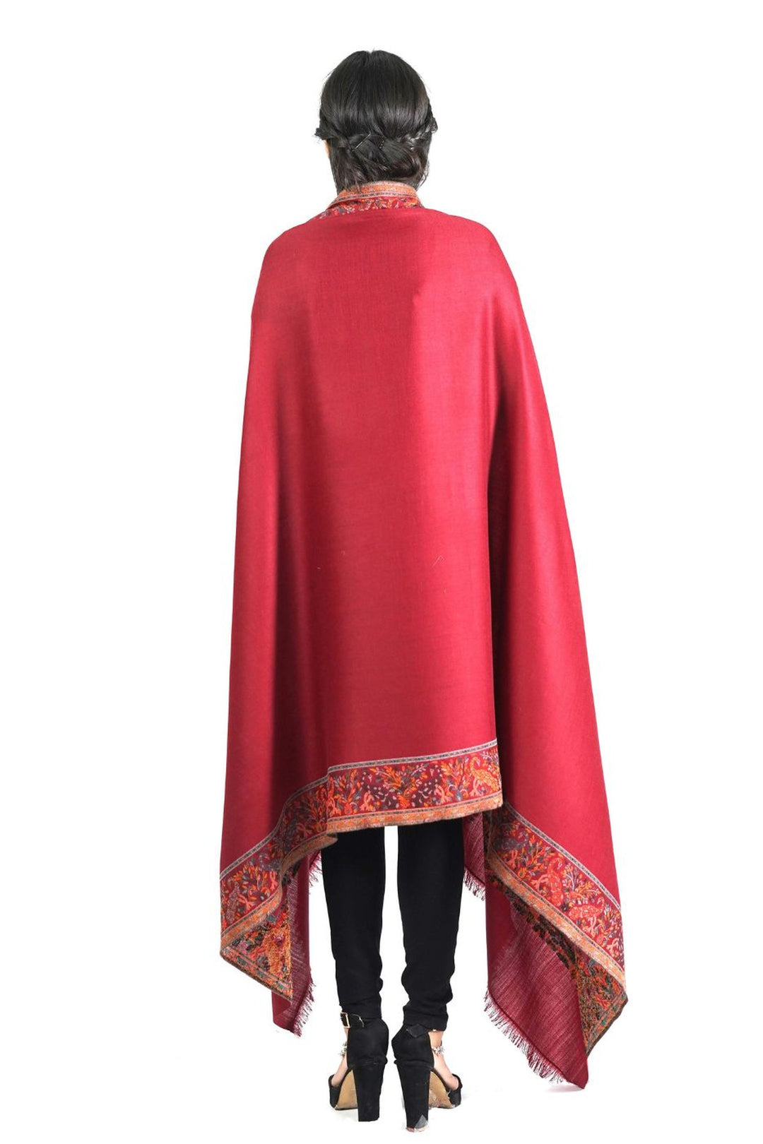 Woven Extra Fine Border Design Shawl