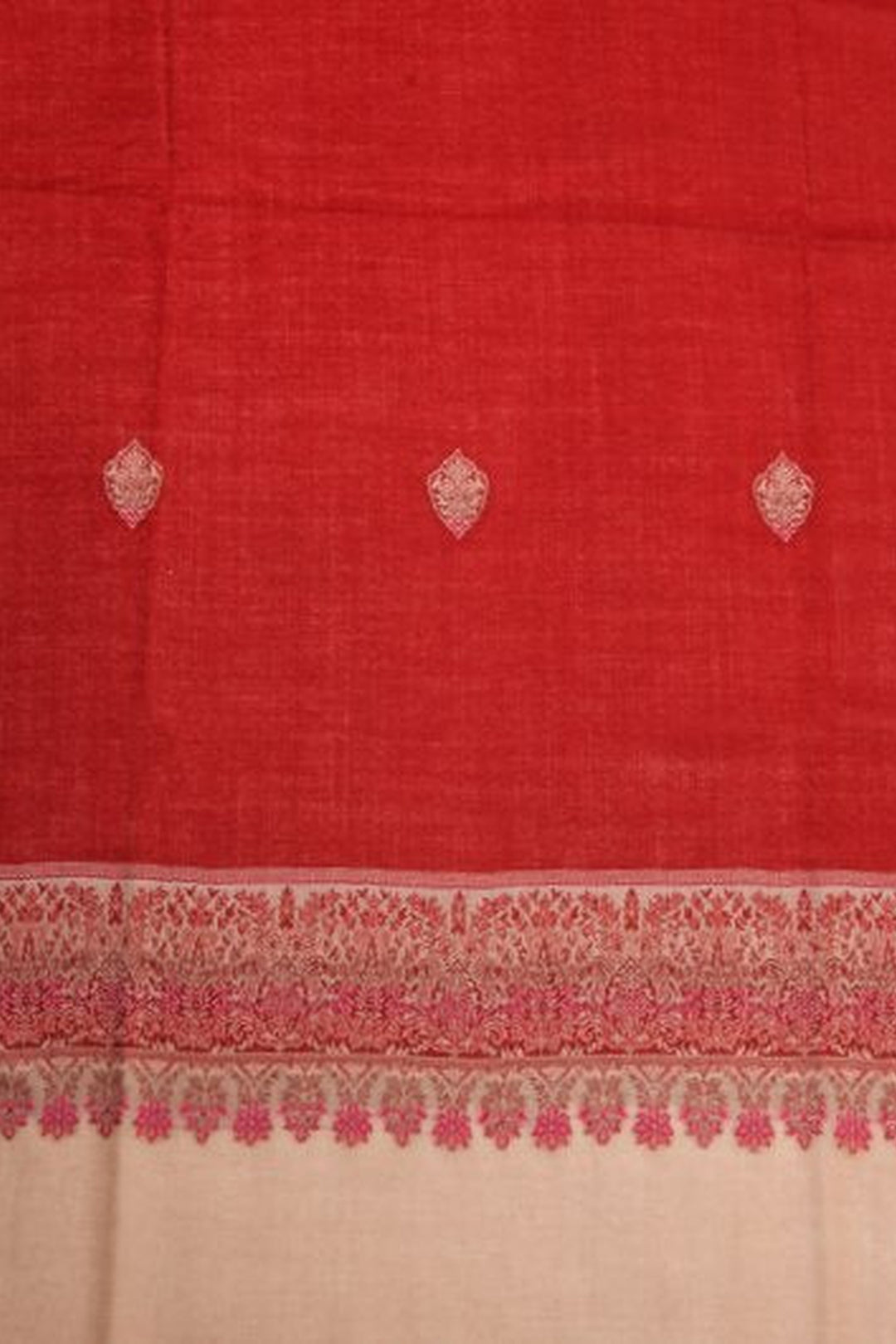 Contrast Palla Women's Shawl With Border And Booti