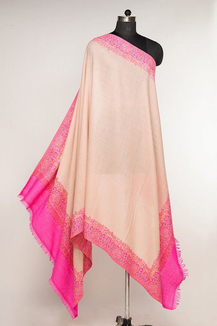 Contrast Palla Women's  Shawl With Border