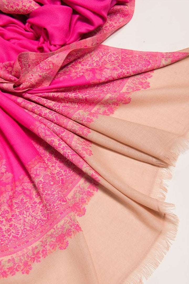 Contrast Palla Women's  Shawl With Border