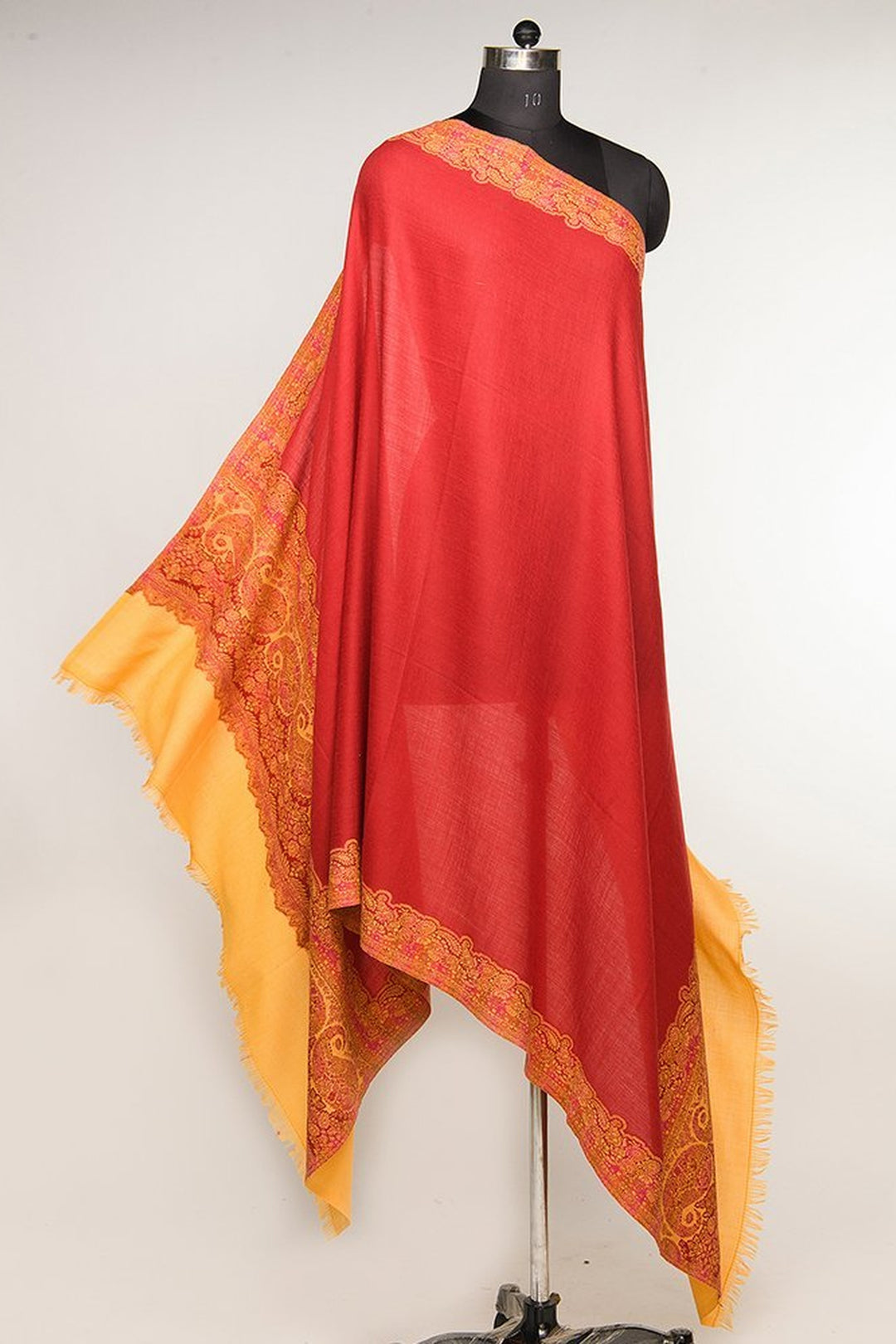 Contrast Palla Women's  Shawl With Border