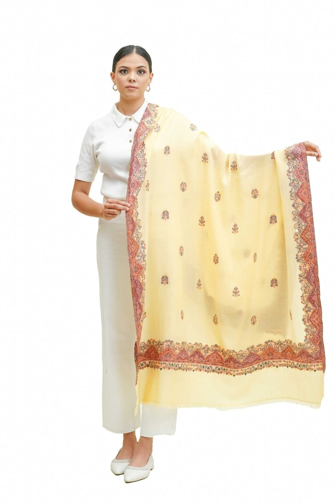 Melange Kani Jacquard Women's Shawl