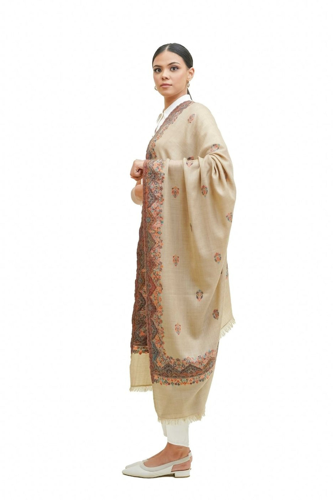 Melange Kani Jacquard Women's Shawl