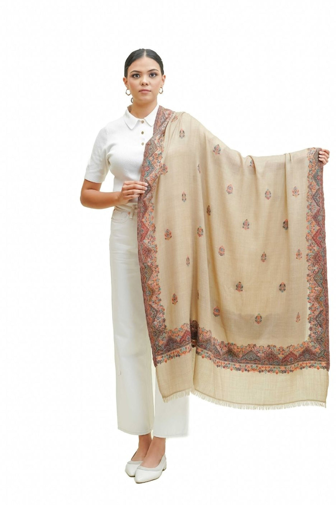 Melange Kani Jacquard Women's Shawl